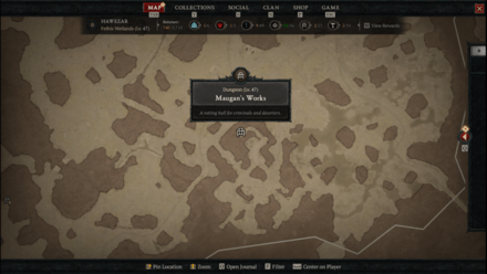 Diablo 4 - Maugan’s Works Hawezar Fethis Wetlands Map