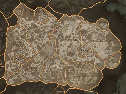 Fractured Peaks Map