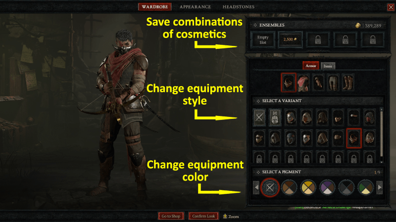 Diablo 4 - Wardrobe Parts
