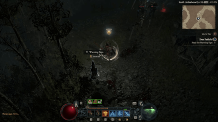 Diablo 4 Ever Faithful - Warning Sign