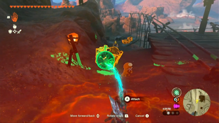 Zelda Tears of the Kingdom TotK - attaching a fan to the cart