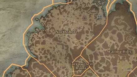 Diablo 4 - Sunken Ruins Scosglen Northshore Map