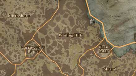 Diablo 4 - Vault of the Forsaken Scosglen Wailing Hills Map