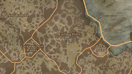 Diablo 4 - Penitent Cairns Scosglen Wailing Hills Map