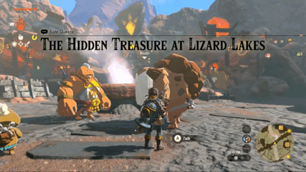 TOTK - Hidden Treasure at Lizard Lakes Quest