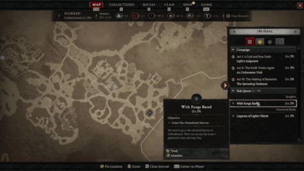 Diablo 4 - With Fangs Bared Map Location