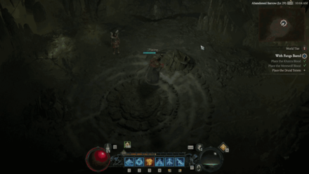 Diablo 4 - Place Items on Pedestal