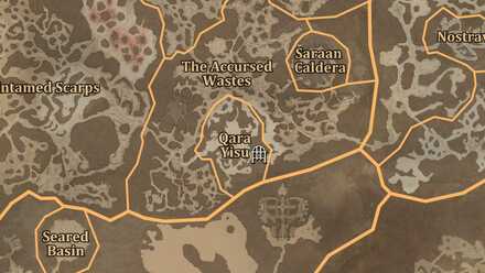 Diablo 4 - Pallid Delve Dry Steppes Qara Yisu Map
