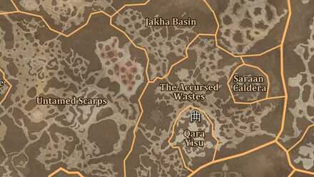 Diablo 4 - Shifting City Dry Steppes Qara Yisu Map