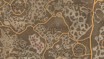 Diablo 4 - Guulrahn Slums Dry Steppes Jakha Basin Map