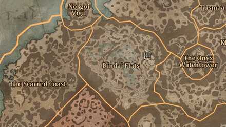 Diablo 4 - Forgotten Depths Dry Steppes Dindai Flats Map