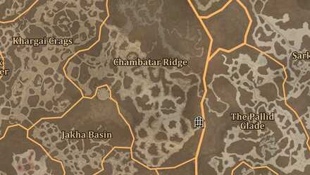 Diablo 4 - Whispering Vault Dry Steppes Chambatar Ridge Map