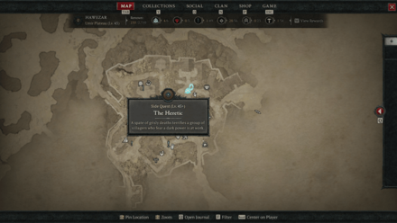 Diablo 4 Heretic Map Location
