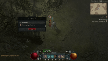 Diablo 4 Heretic - Frightened Girl