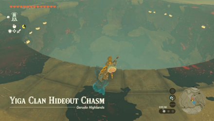 TOTK - Yiga Clan Hideout Chasm Overworld