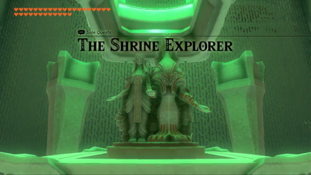 The Shrine Explorer in game view