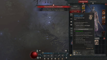 Diablo 4 - Get Nightmare Sigils from Whispers of the Dead