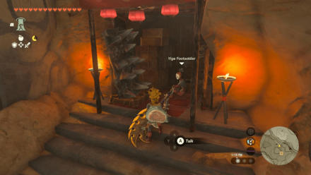 TOTK - Yiga Clan Hideout Spikes Stall