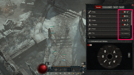 Diablo 4 - Assign Emotes