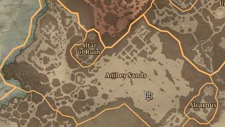 Diablo 4 - Collapsed Vault Kehjistan Amber Sands Map