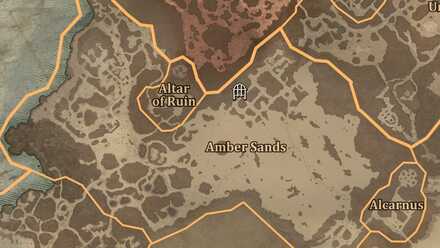Diablo 4 - Shivta Ruins Kehjistan Amber Sands Map