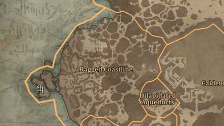 Diablo 4 - Heretics Asylum Kehjistan Ragged Coastline Map