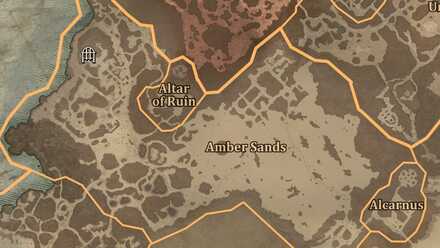 Diablo 4 - Tomb of the Saints Kehjistan Amber Sands Map