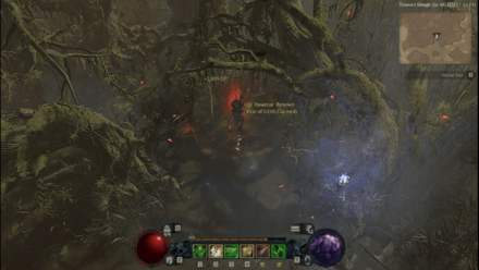 Diablo 4 - Altar of Lilith #73 Hawezar The Writhing Mire Map