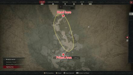 Diablo 4 Blind Eye - Explore Nightmare Map 2