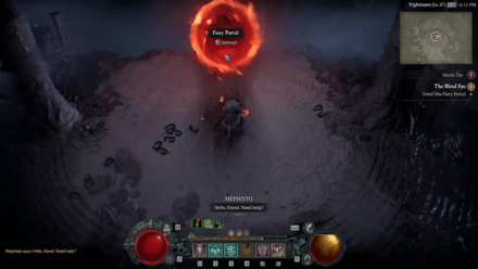 Diablo 4 Blind Eye - Fiery Portal