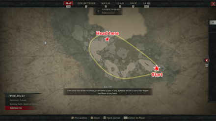 Diablo 4 Blind Eye - Explore Nightmare Map