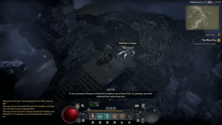 Diablo 4 Blind Eye - Rathmas Corpse