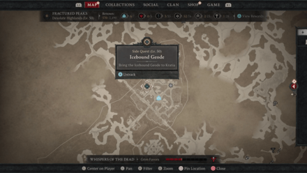 Diablo 4 Icebound Geode Kratia Location