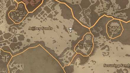 Diablo 4 - Altar of Lilith #53 Kehjistan Amber Sands Map