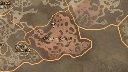 Diablo 4 - Altar of Lilith #42 Kehjistan Fields of Hatred Map