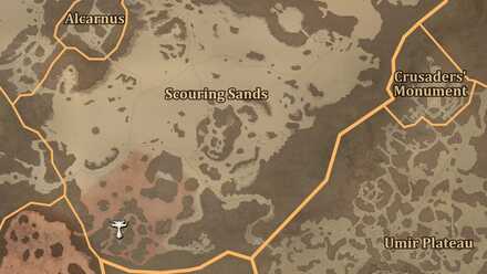 Diablo 4 - Altar of Lilith #45 Kehjistan Scouring Sands Map