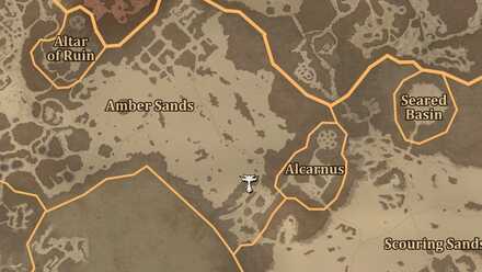 Diablo 4 - Altar of Lilith #52 Kehjistan Amber Sands Map