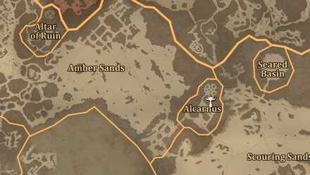 Diablo 4 - Altar of Lilith #51 Kehjistan Alcarnus Map