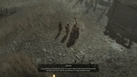 Diablo 4 - Talk to Artair
