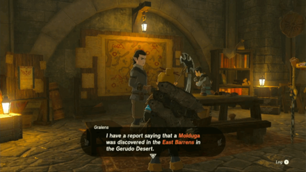 TotK - Talk to Gralens about the Molduga