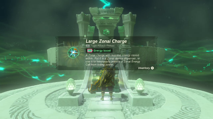 Zelda TotK Irasak Shrine Large Zonai Charge