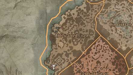 Diablo 4 - Altar of Lilith #94 Dry Steppes The Scarred Coast Map