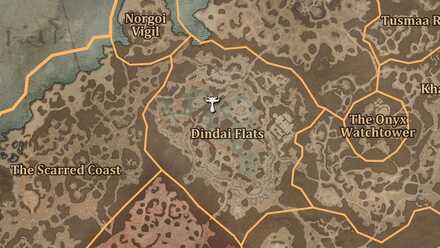 Diablo 4 - Altar of Lilith #98 Dry Steppes Dindai Flats Map