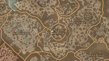 Diablo 4 - Altar of Lilith #120 Dry Steppes The Onyx Watchtower Map