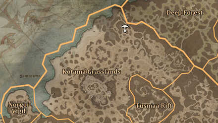 Diablo 4 - Altar of Lilith #123 Dry Steppes Kotama Grasslands Map