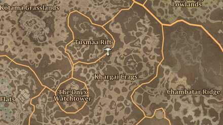 Diablo 4 - Altar of Lilith #117 Dry Steppes Khargai Crags Map