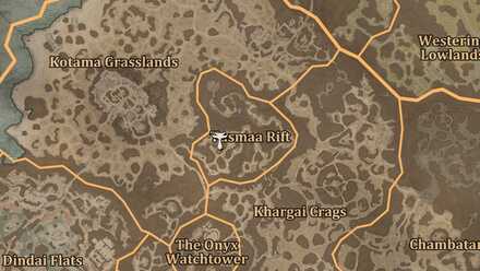 Diablo 4 - Altar of Lilith #125 Dry Steppes Tusmaa Rift Map