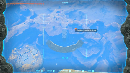 Zelda Tears of the Kingdom TotK - smiling Spectacle Rock