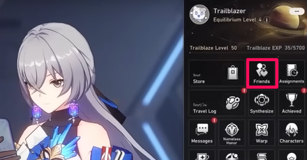 Honkai Star Rail - How to Use the Chat Function Step 1