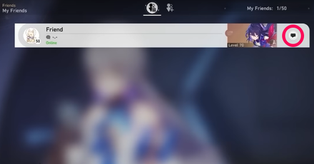 Honkai Star Rail - How to Use the Chat Function Step 2